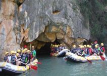 CYC -  (4h/30) Rafting interpretativo en el G. Cañón de Almadenes, Pinturas Rupestres y Taller y Arqueología Experimental