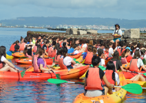 P5 - Dia 1 (PI): Llegada, kayak y gymkana en bicicleta en Illa De Arousa