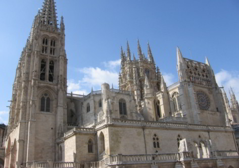 catedral en el destino de burgos