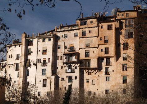 Vista de las casas colgantes