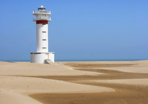 Faro en el Delta del Ebro