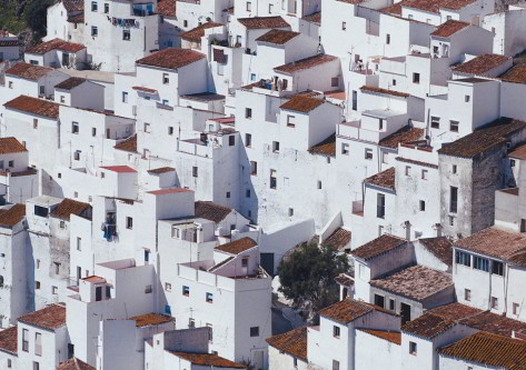 Casas blancas en Málaga