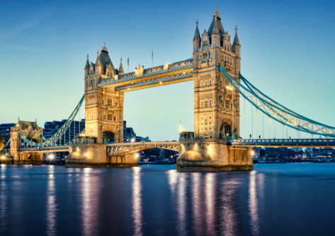 vistas del puente de la torre en Londres inglaterra 