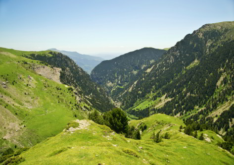 Vistas de un valle del Pirineo Catalán