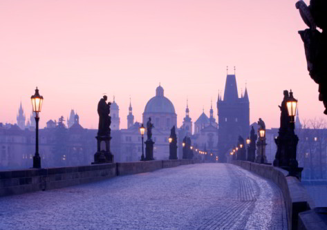 Vistas de un Puente de Praga