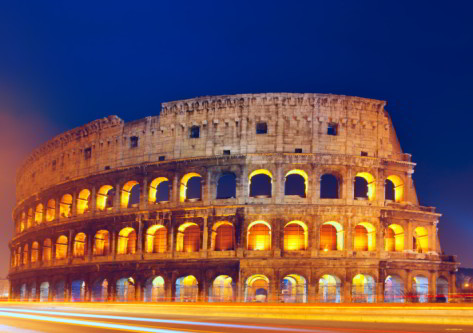 vistas del Coliseo de Roma 
