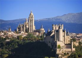 Vista aerea de Segovia