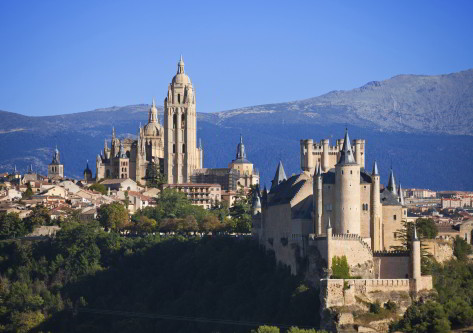 Vista aerea de Segovia