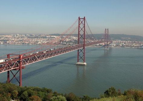 Vistas del puente de Lisboa